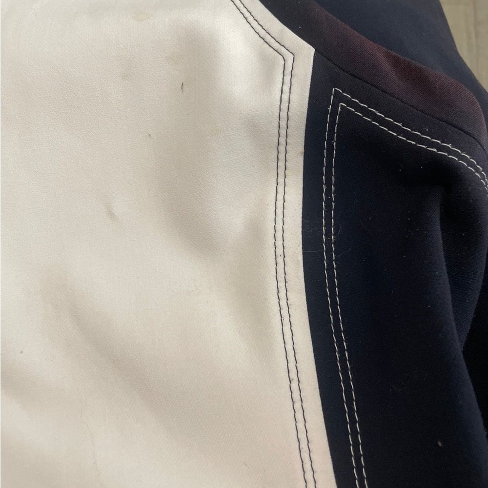 Boss Two-Tone Navy and White Sleeveless Dress - Picture 5 of 5